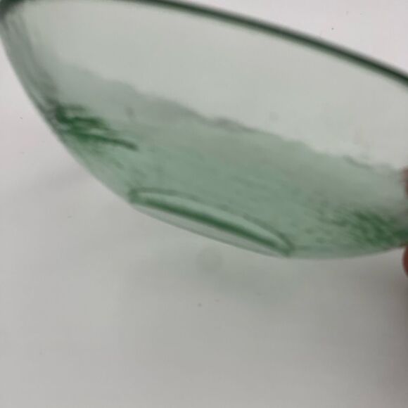 Fire & Light Modern Green Glass Art Bowl - Picture 3 of 6